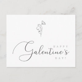 Carte Postale Joyeux Galentines Day Citation Botanique
