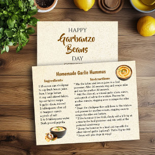 Carte Postale Joyeux Garbanzo Bean Day   21 octobre