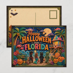 Carte Postale Joyeux Halloween de la part des enfants de Floride