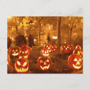 Carte Postale Joyeux Halloween Jack O Lanterns