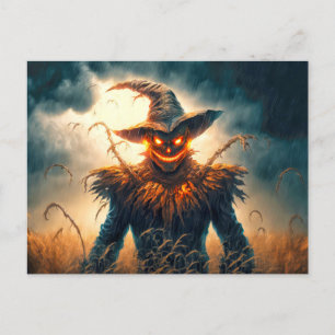 Carte Postale Joyeux Halloween   Sinister Scarecrow