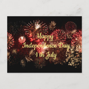 Carte Postale Joyeux Jour de l'Indépendance 1er juillet
