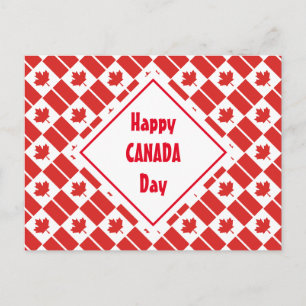 Carte Postale JOYEUX JOURNÉE DU CANADA Patriotique 1er juillet C