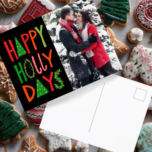 Carte Postale JOYEUX JOURS SAINTS Fêtes Noël PERSONNALISÉ