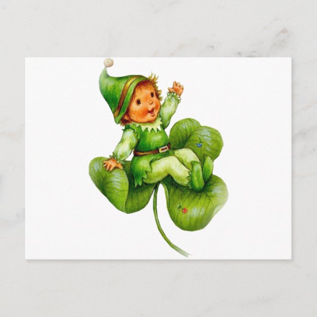 Carte Postale Joyeux Leprechaun (Devant)