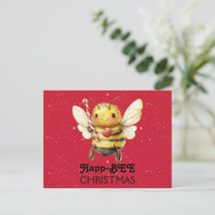 Carte Postale Joyeux Noël à l'abeille