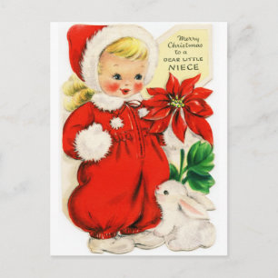 Carte postale "Joyeux Noël à un "Cher petit Neice"