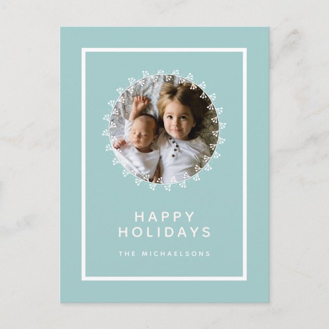 Carte Postale Joyeux Noël | Ajouter votre photo et votre nom (Devant)