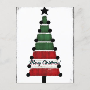 Carte Postale Joyeux Noël, Arbre de Noël