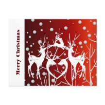 Joyeux Noël Blanc rennes Elégant Rouge Custom