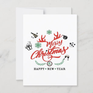 Carte Postale Joyeux Noël Bonne Année 