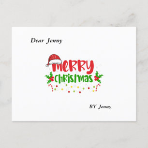 Carte Postale Joyeux Noël : Conception pour créer une ambiance f