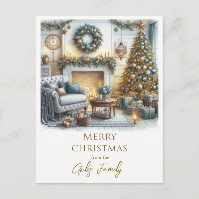 Carte Postale Joyeux Noël de chez nous à vos (Devant)