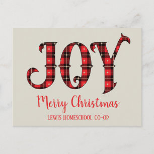 Carte Postale Joyeux Noël de Homeschool Co op
