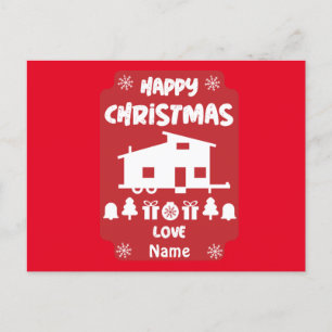 Carte Postale Joyeux Noël de la petite maison