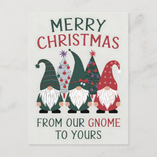 Carte Postale Joyeux Noël De Notre Gnome À Vos Noël