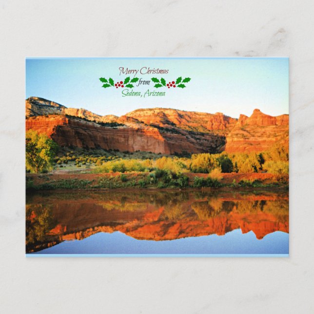 Carte Postale Joyeux Noël de Sedona, Arizona (Devant)