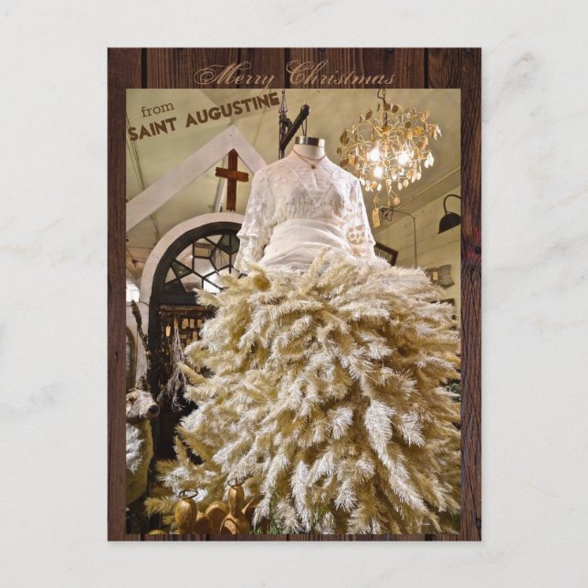 Carte Postale Joyeux Noël de St (Saint Augustine) Floride (Devant)