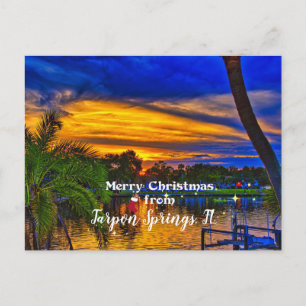 Carte Postale Joyeux Noël de Tarpon Springs, FL
