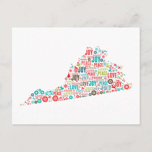 Carte Postale Joyeux Noël de Virginie (Devant)