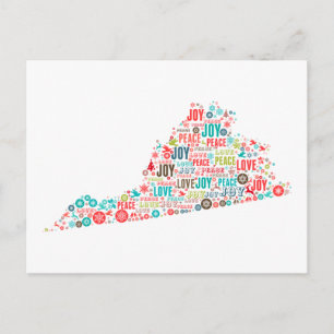 Carte Postale Joyeux Noël de Virginie