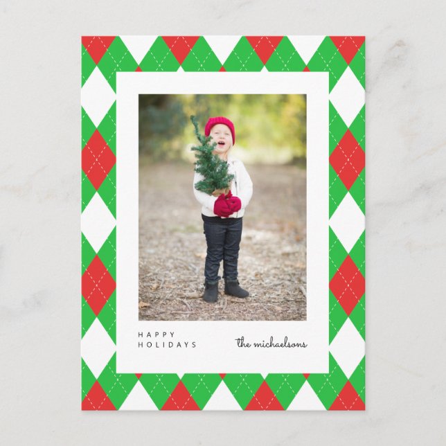Carte Postale JOYEUX NOËL ET BONNE ANNÉE | Ajoutez votre photo C (Devant)