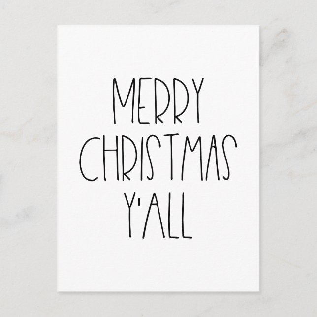 Carte Postale Joyeux Noël et tous les vacances (Devant)