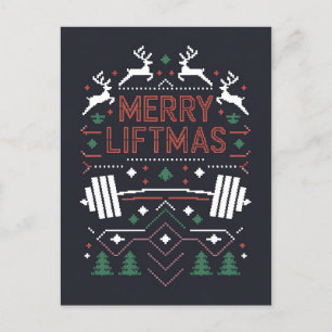 Carte Postale Joyeux Noël Gymnase Père Noël Vilaines Noël
