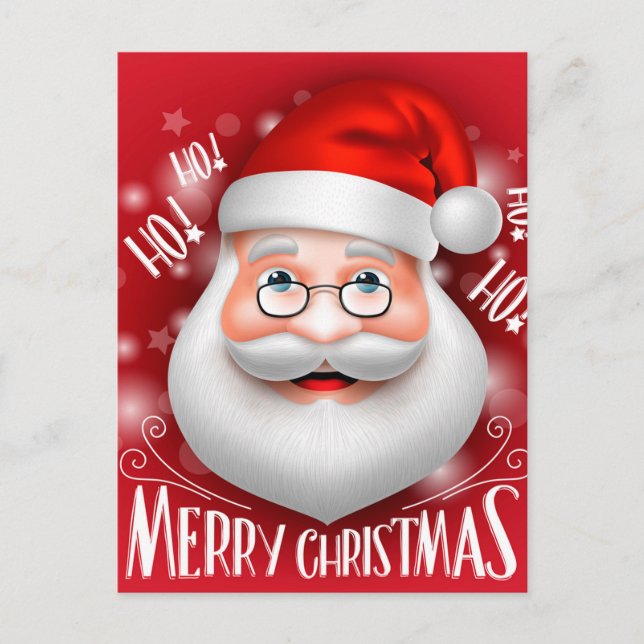 Carte Postale Joyeux Noël Ha Ha (Devant)