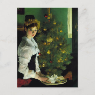 Carte Postale Joyeux Noël. Impressionnisme