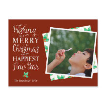 Carte postale Joyeux Noël Lettré