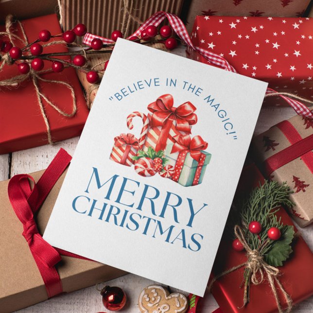 Carte Postale Joyeux Noël moderne minimaliste (Créateur téléchargé)