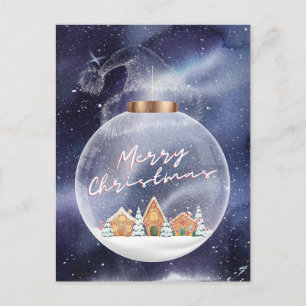 Carte Postale Joyeux Noël neigeux