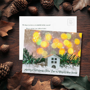 Carte Postale Joyeux Noël Nouveau Accueil Festif Vacances Déména