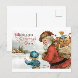 Carte Postale Joyeux Noël par Ellen Clapsaddle