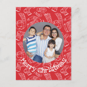 Carte Postale Joyeux Noël personnalisé photo et vacances de text