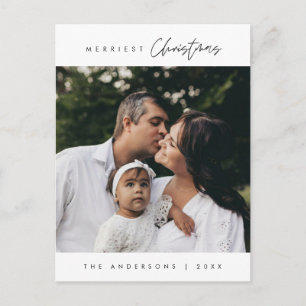 Carte Postale Joyeux Noël Photo de famille, Douce Romance
