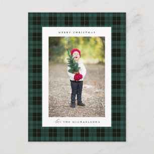 Carte Postale Joyeux Noël Plaid   AJOUTER VOTRE PHOTO FAMILIALE