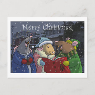 Carte postale Joyeux Noël Rat