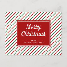 Joyeux Noël Rayé Blanc Rouge
