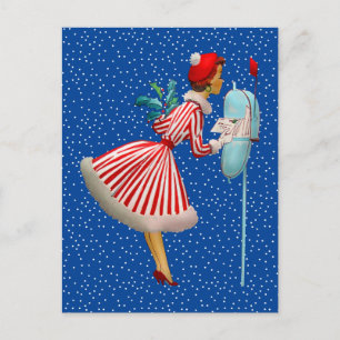 Carte Postale JOYEUX NOËL   Recherche Vintage de courrier