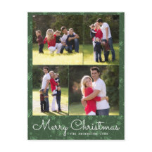 Joyeux Noël Script 4 Photo Vert Noël