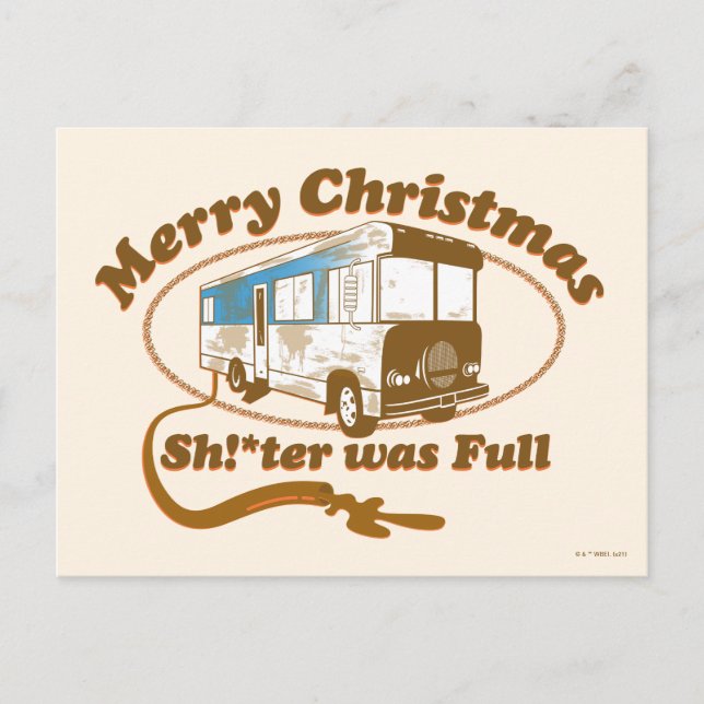 Carte Postale Joyeux Noël Sh!*ter était Plein (Devant)