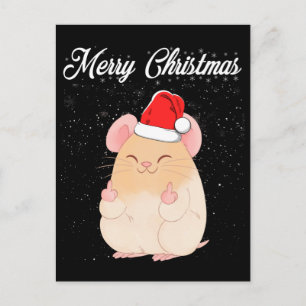 Carte Postale Joyeux Noël Souris Doigt Du Milieu Noël Sale Noël 
