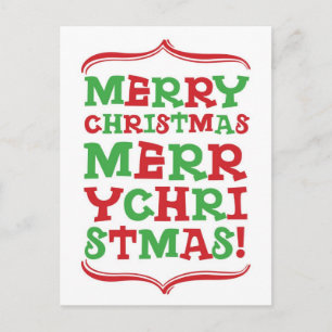 Carte postale Joyeux Noël Type
