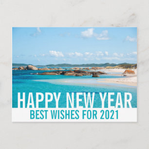 Carte Postale Joyeux Nouvel An Australie Beach Paysage Paradise