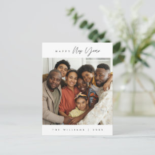 Carte Postale Joyeux Nouvel An, Salutation moderne Photo de fami