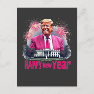 Carte Postale Joyeux Nouvel An Trump Jour d'Inauguration 2025