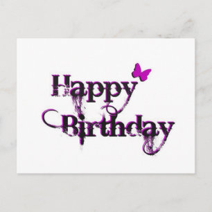 Carte Postale Joyeux papillon d'anniversaire