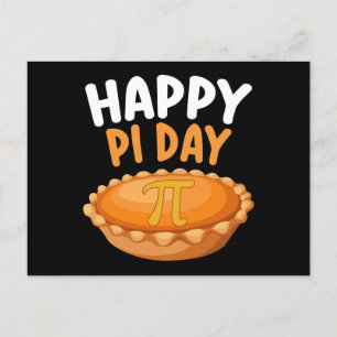 Carte Postale Joyeux Pi Day Pie Mathématiques Math arc-en-ciel